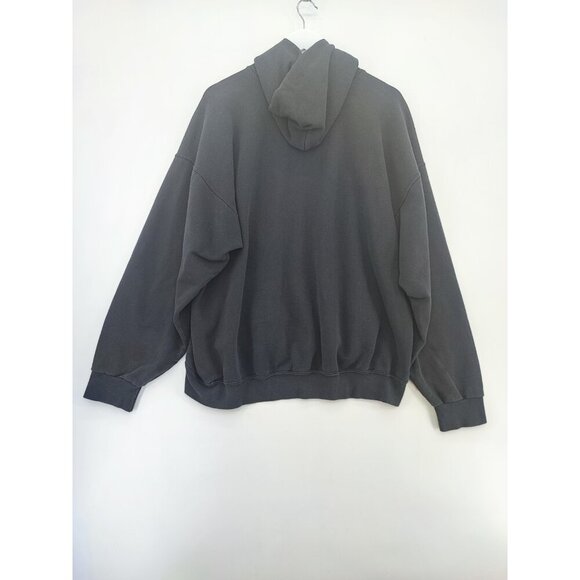 Nike Men's Vintage Big Center Swoosh Black Hoodie Sweatshirt Size Large - Picture 3 of 10